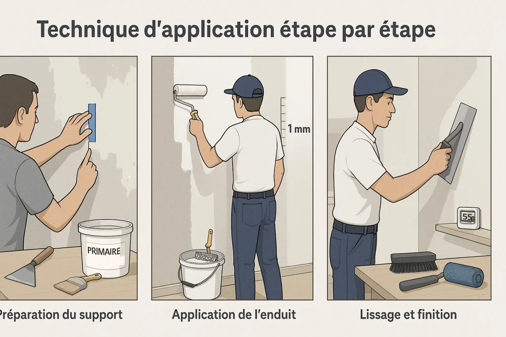 Technique d'application étape par étape