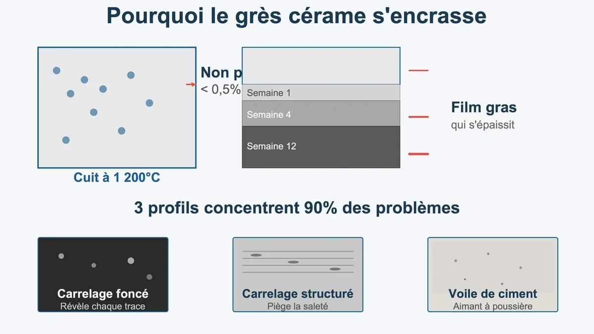 sol grès cérame encrasse